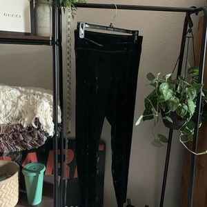 Black Velvet Aerie Leggings Comfy American Eagle